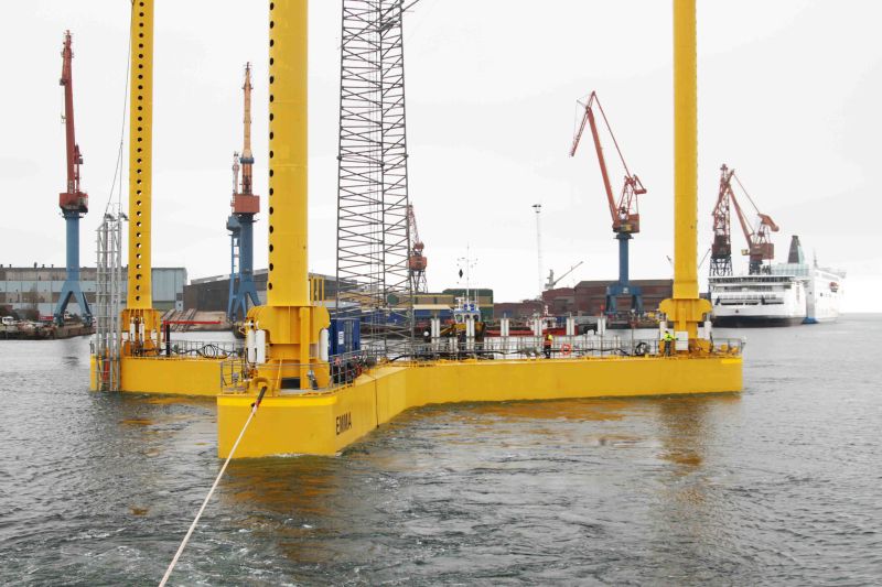 Leaving the shipyard